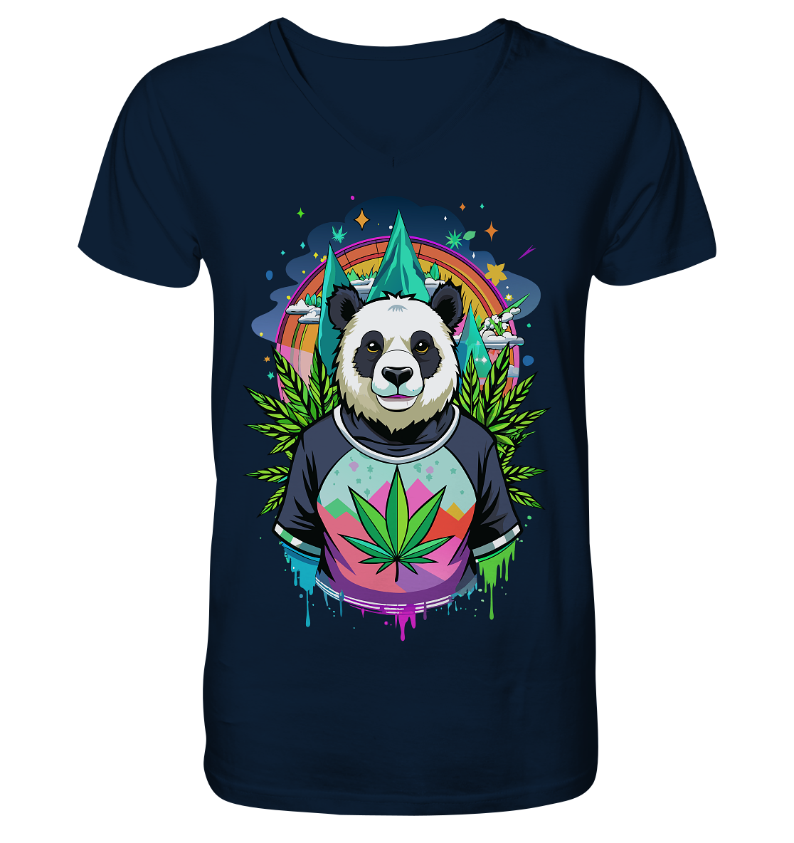 Panda Bear - Gentlemen V-Neck Shirt