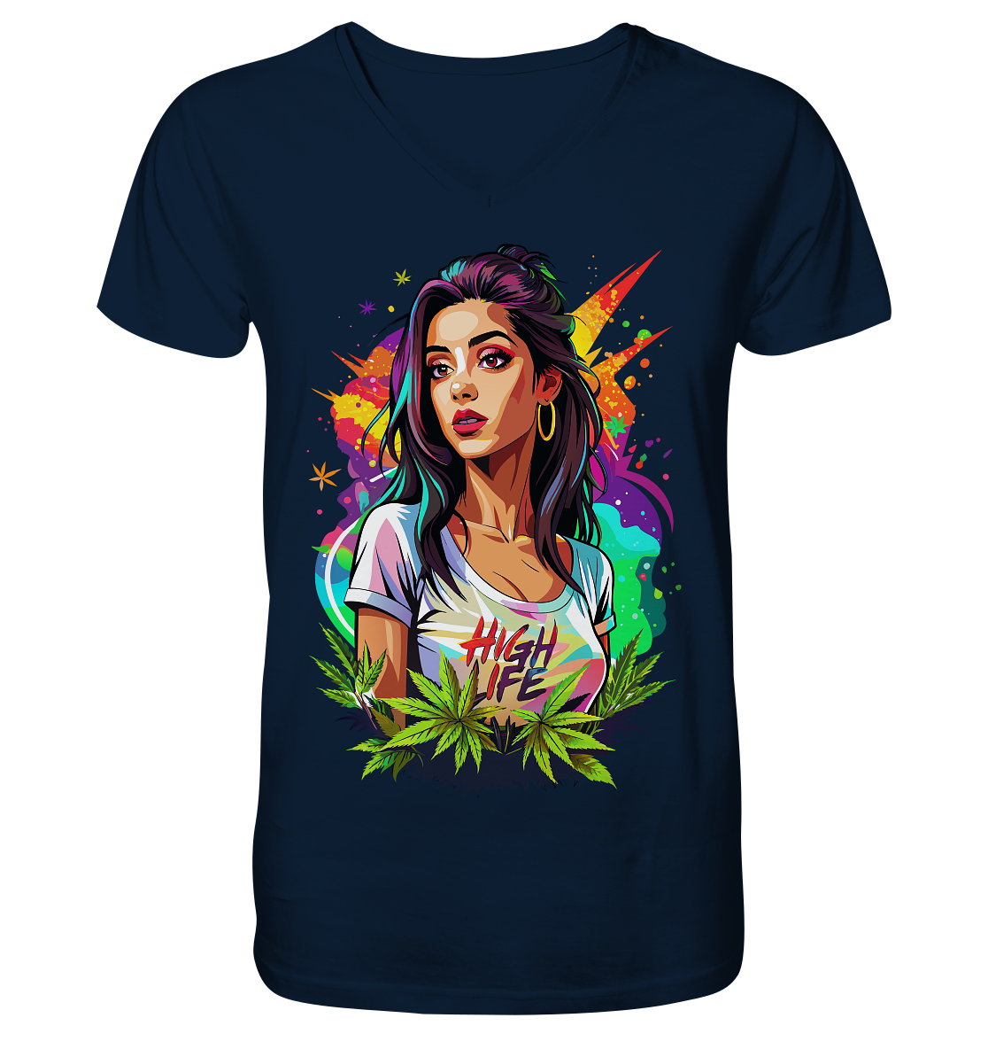 High Life - Gentlemen V-Neck Shirt
