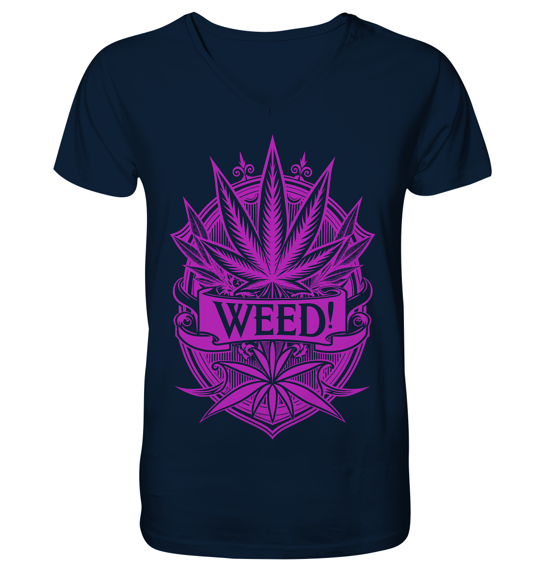 Pink Weed - Gentlemen V-Neck Shirt