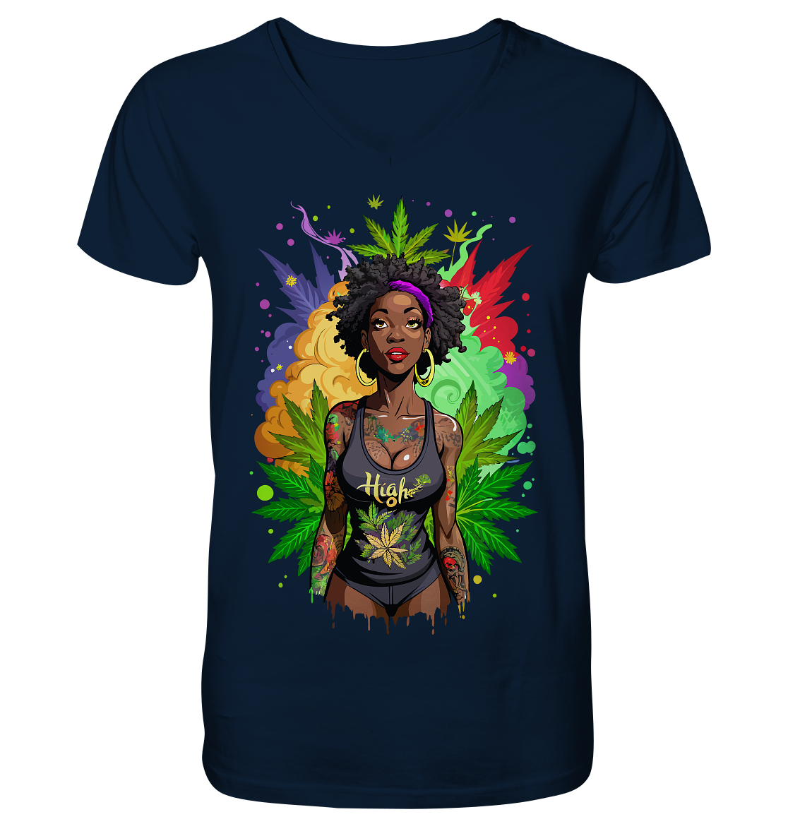 High Girl - Gentlemen V-Neck Shirt