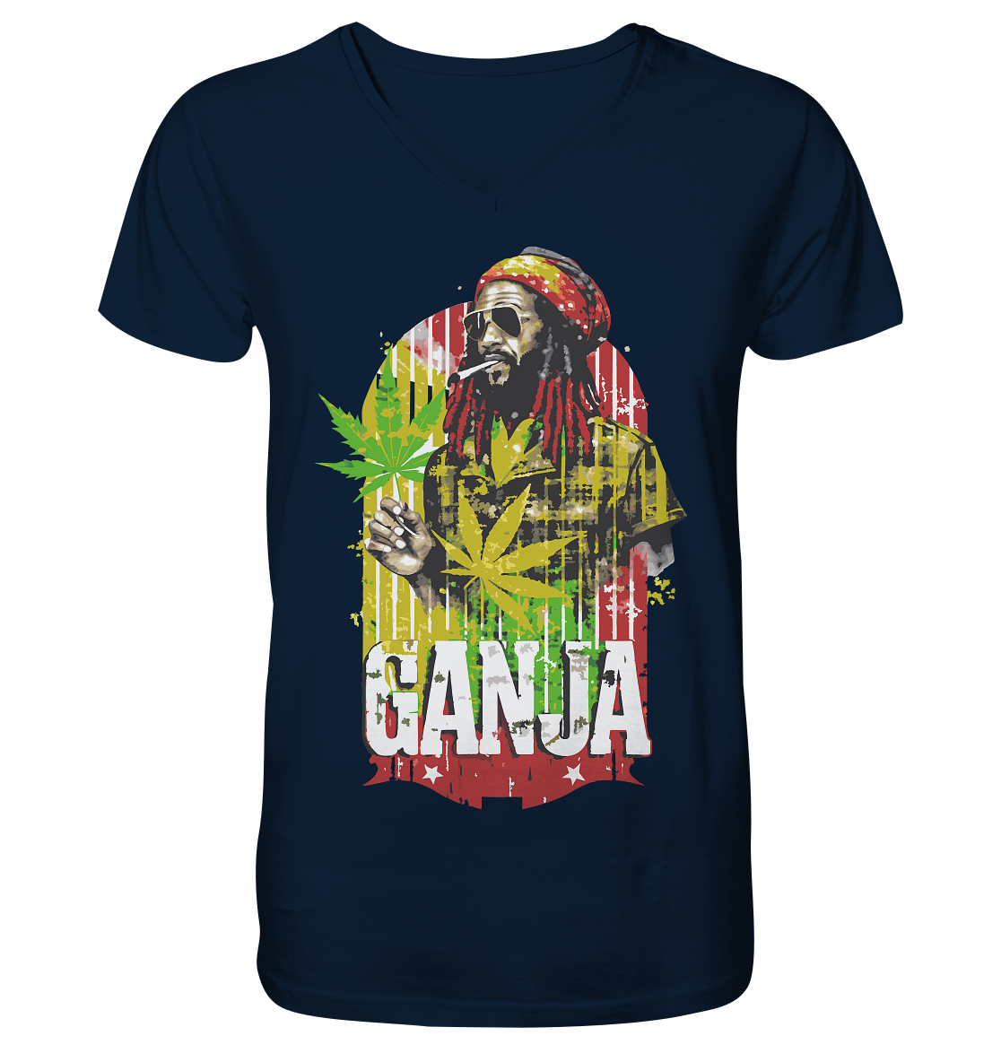 Ganja - Gentlemen V-Neck Shirt