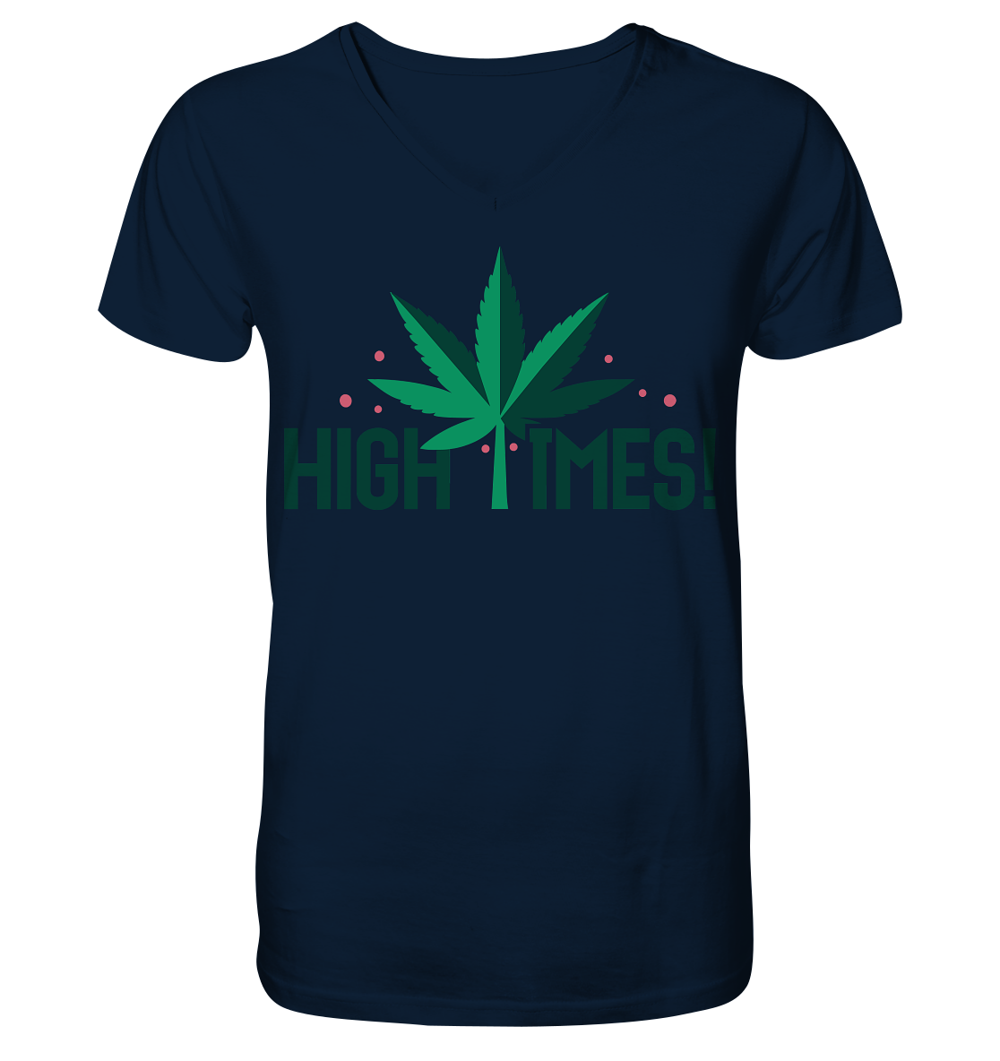 High Times Leaf - Gentlemen V-Neck Shirt