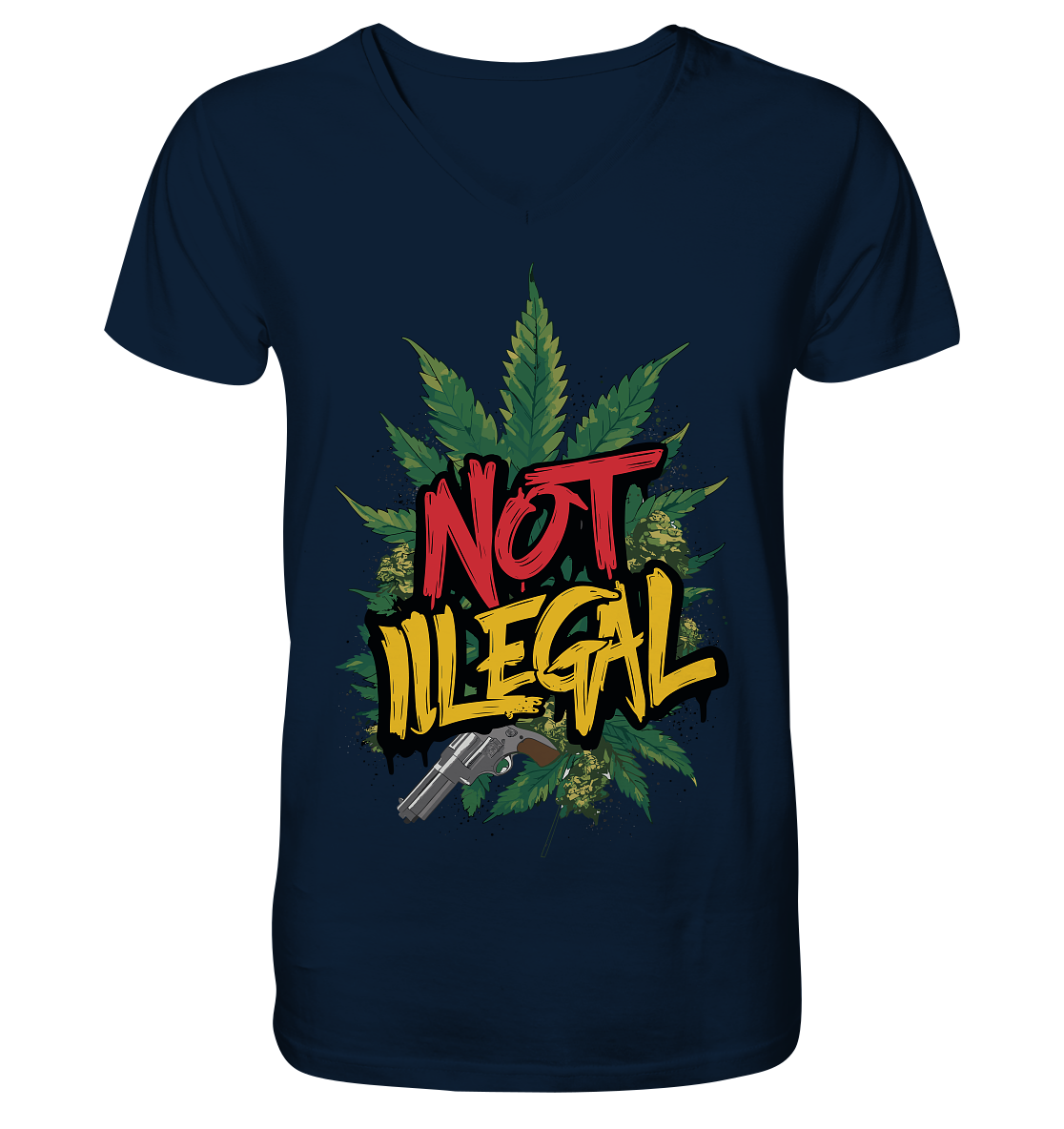 Not Illegal - Gentlemen V-Neck Shirt