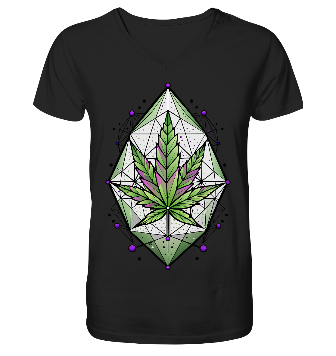 Leaf Construct - Gentlemen V-Neck Shirt