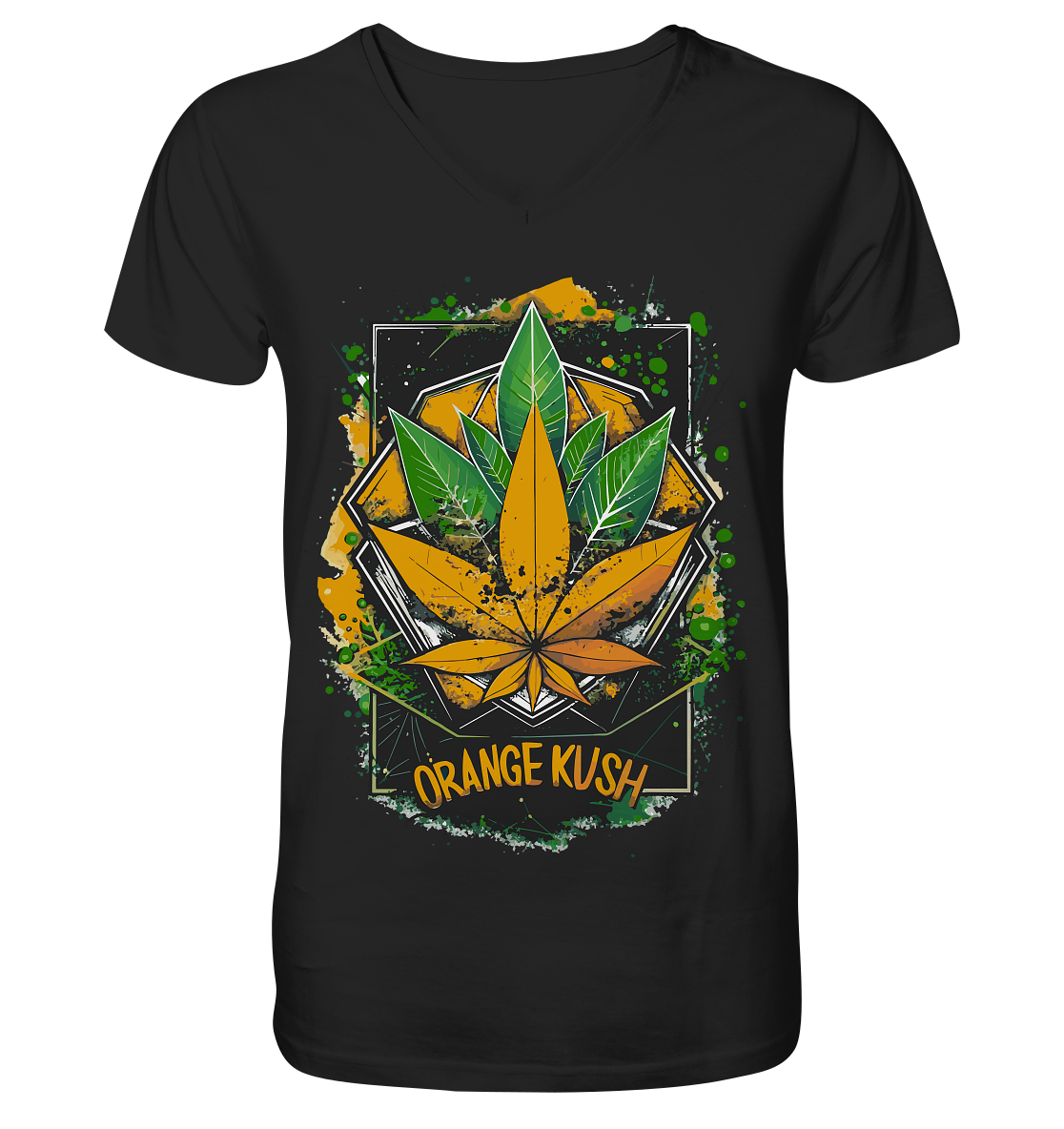 Orange Kush - Gentlemen V-Neck Shirt