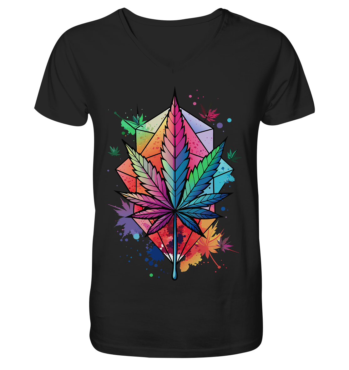 Color Leaf 2 - Gentlemen V-Neck Shirt