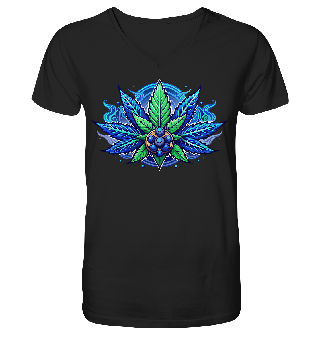 Blue Leaf - Gentlemen V-Neck Shirt