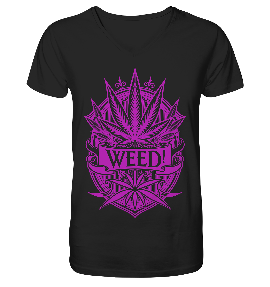 Pink Weed - Gentlemen V-Neck Shirt