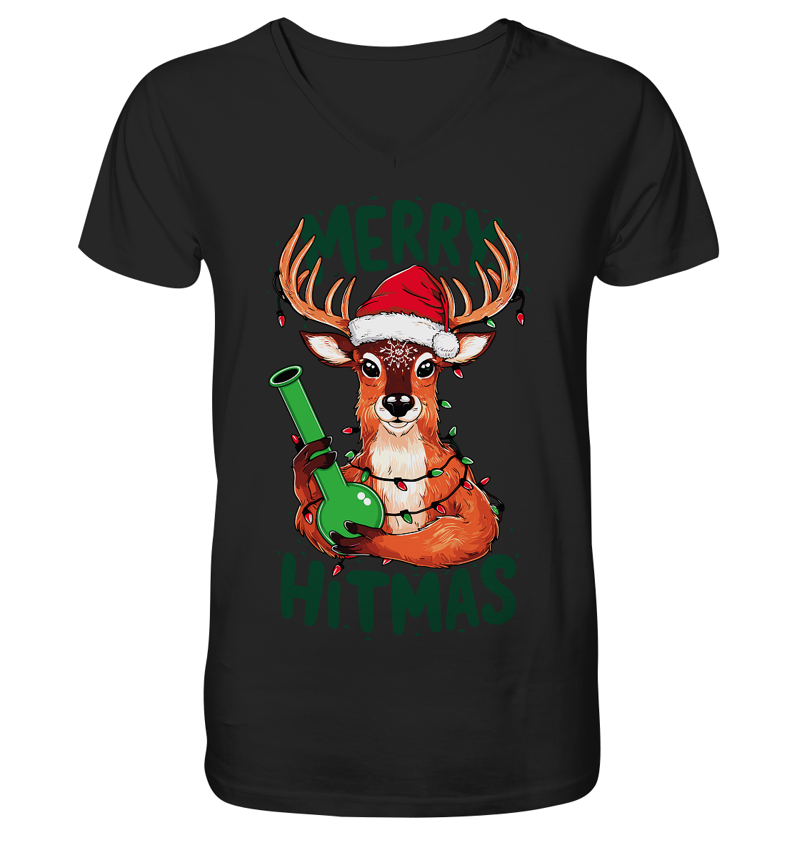 Bong Reindeer - Gentlemen V-Neck Shirt