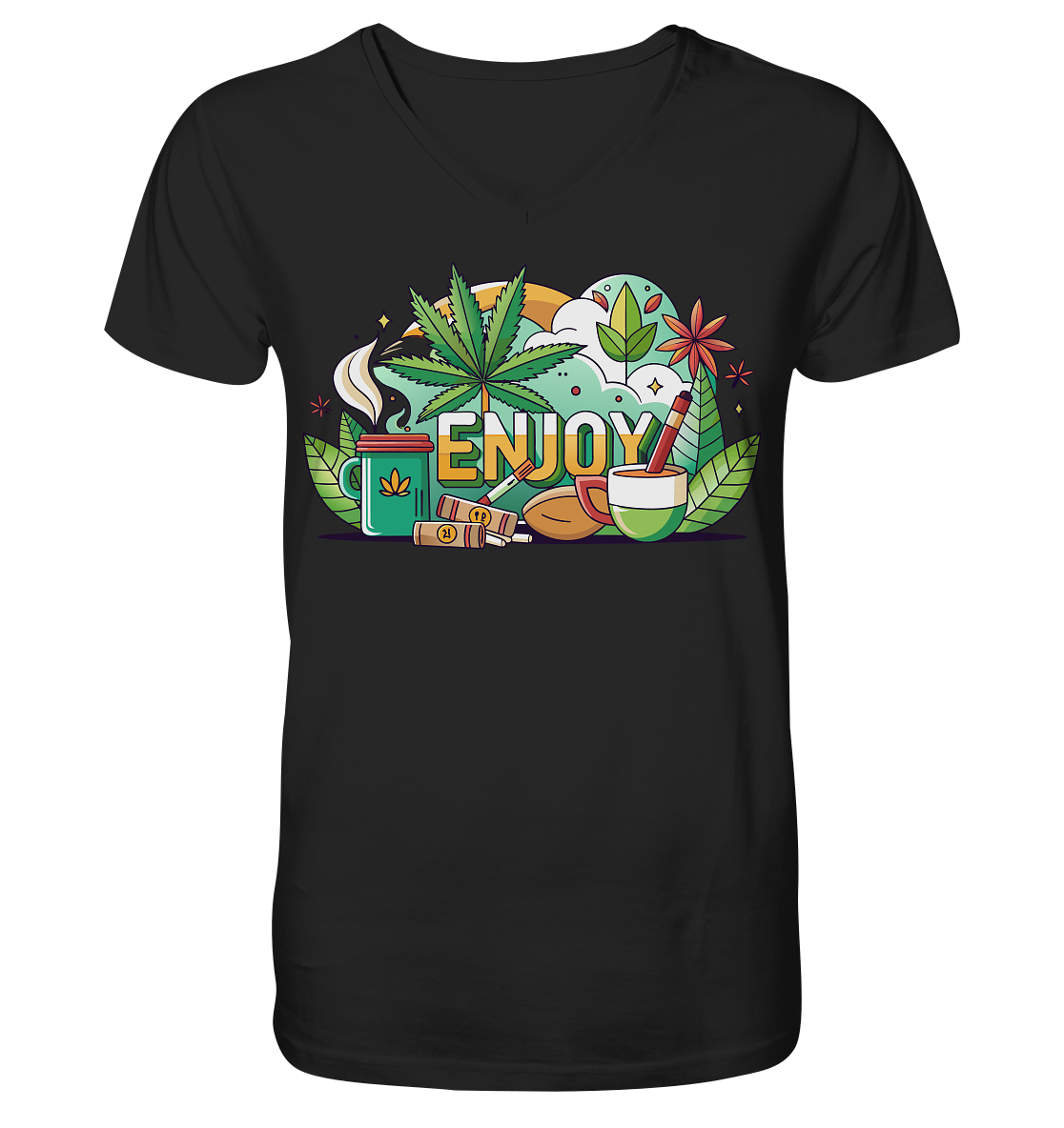 Enjoy - Gentlemen V-Neck Shirt