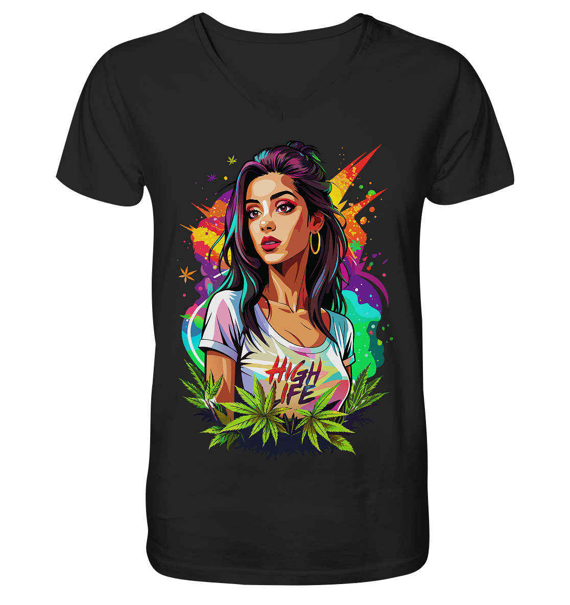 High Life - Gentlemen V-Neck Shirt