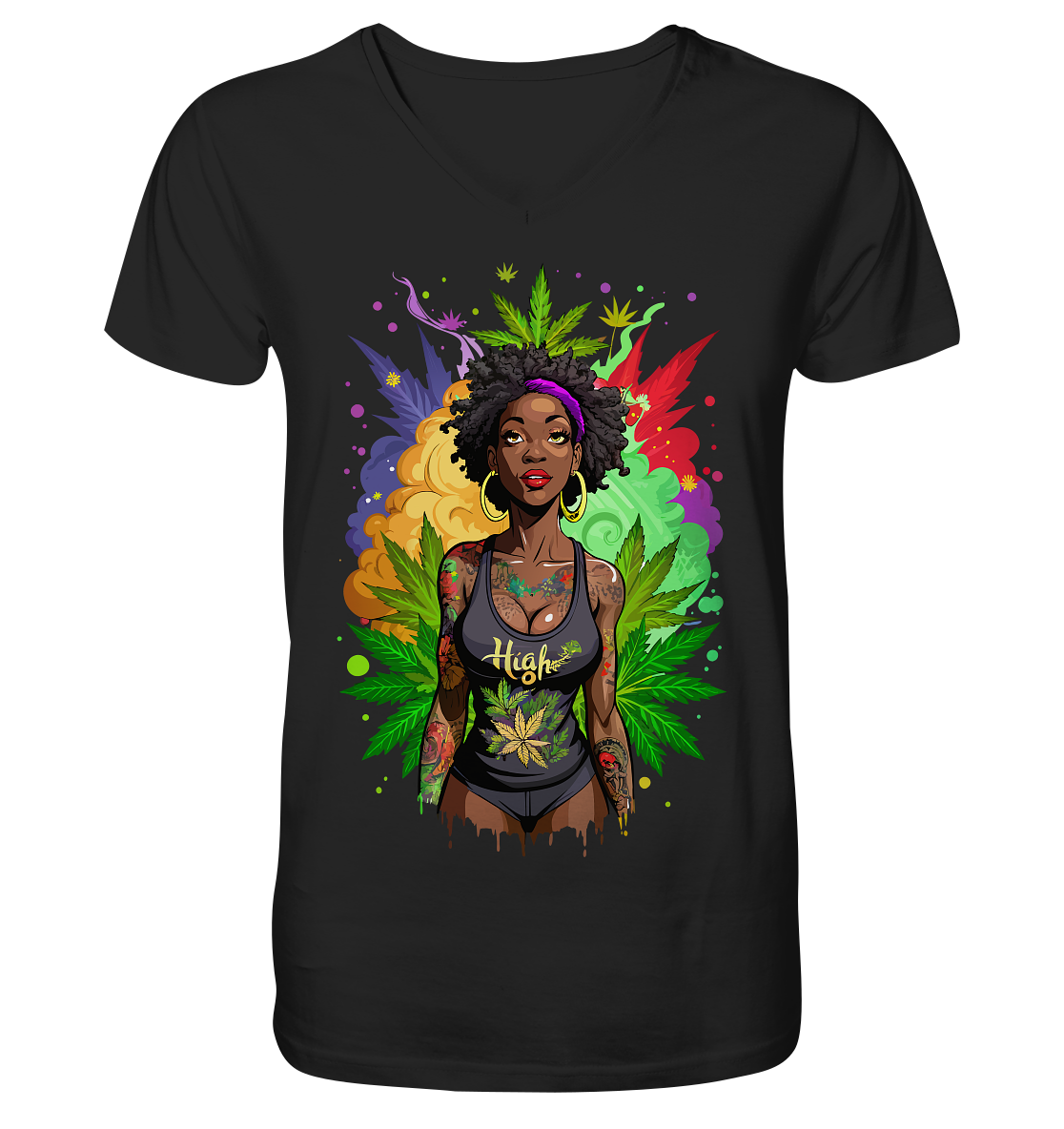 High Girl - Gentlemen V-Neck Shirt