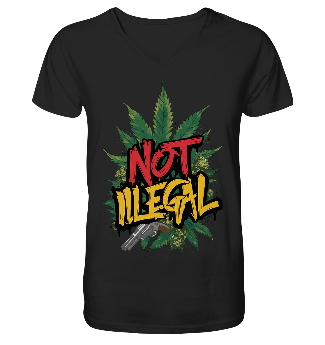 Not Illegal - Gentlemen V-Neck Shirt