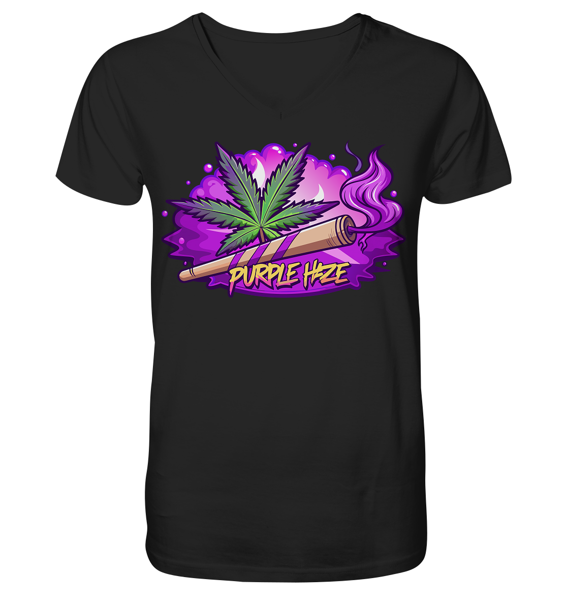 Purple Haze Joint - Gentlemen V-Neck Shirt