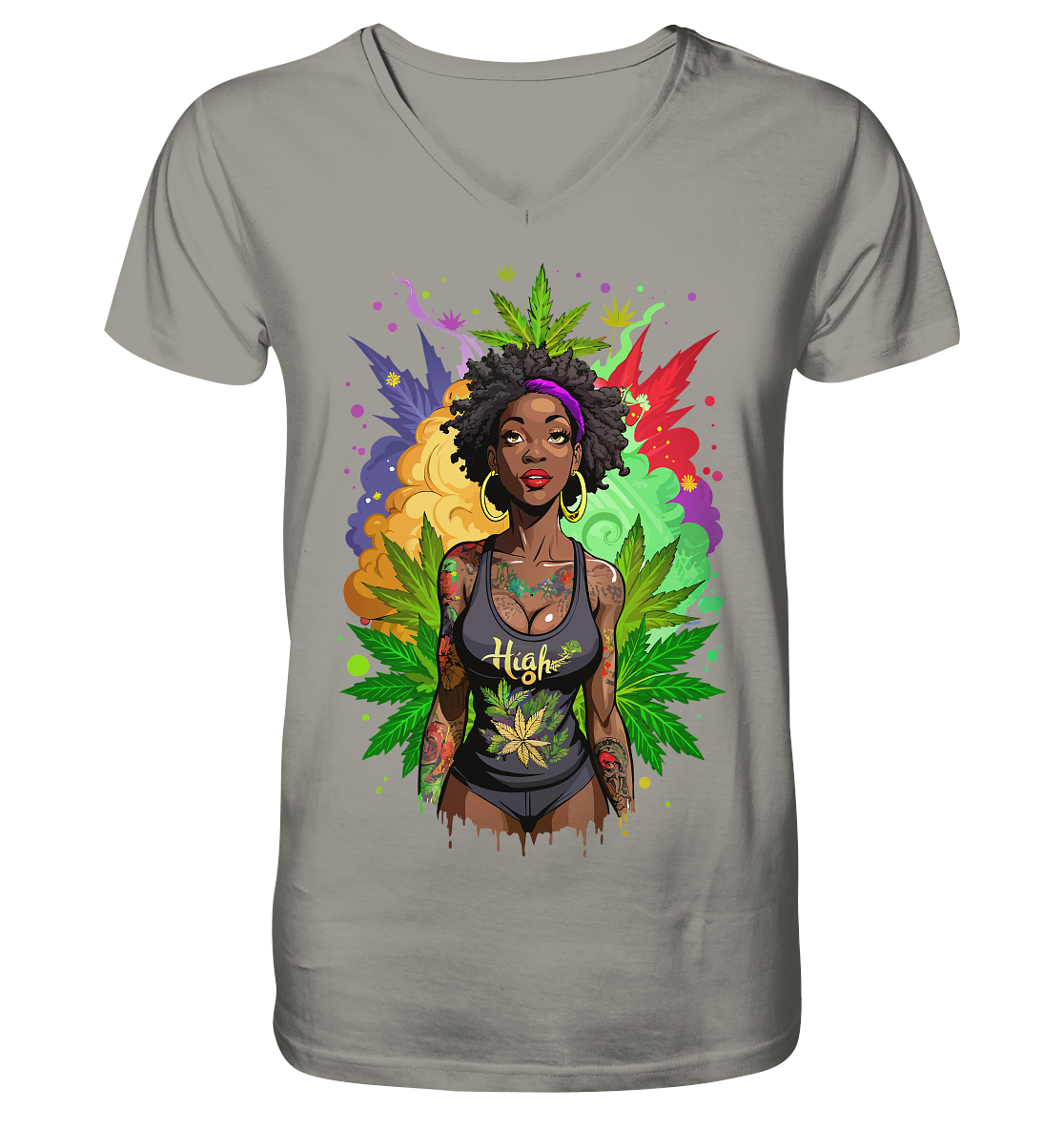 High Girl - Gentlemen V-Neck Shirt