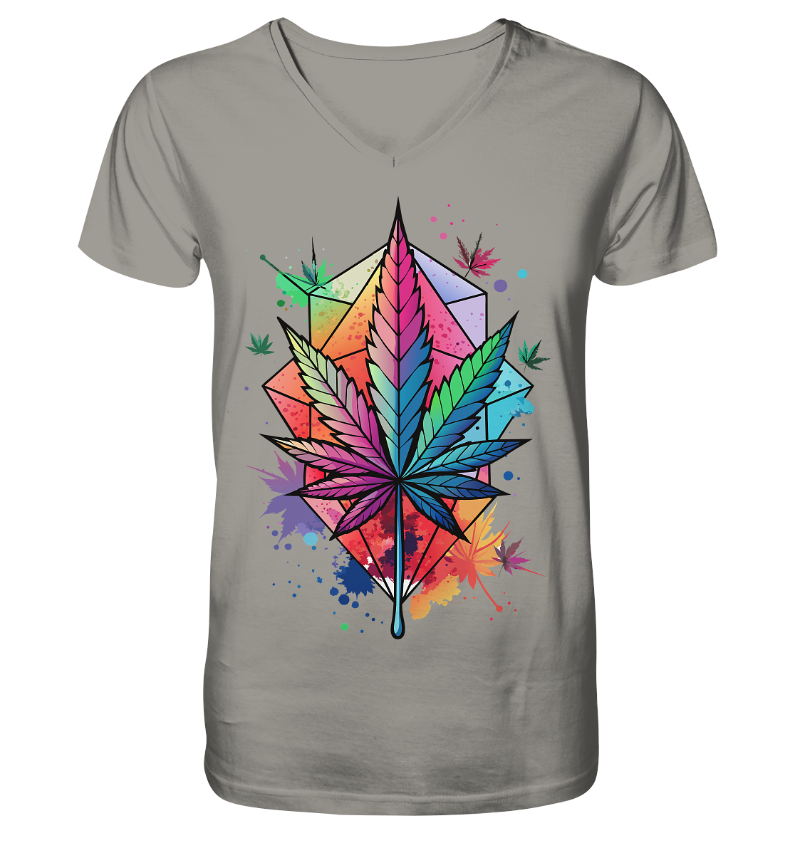 Color Leaf 2 - Gentlemen V-Neck Shirt