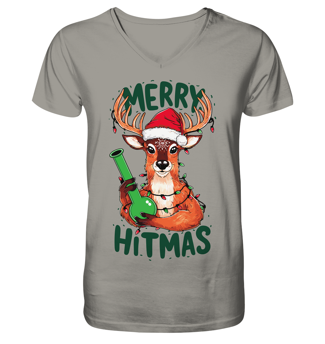 Bong Reindeer - Gentlemen V-Neck Shirt