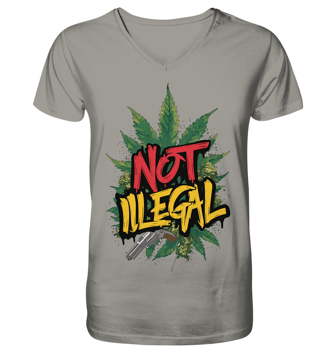 Not Illegal - Gentlemen V-Neck Shirt