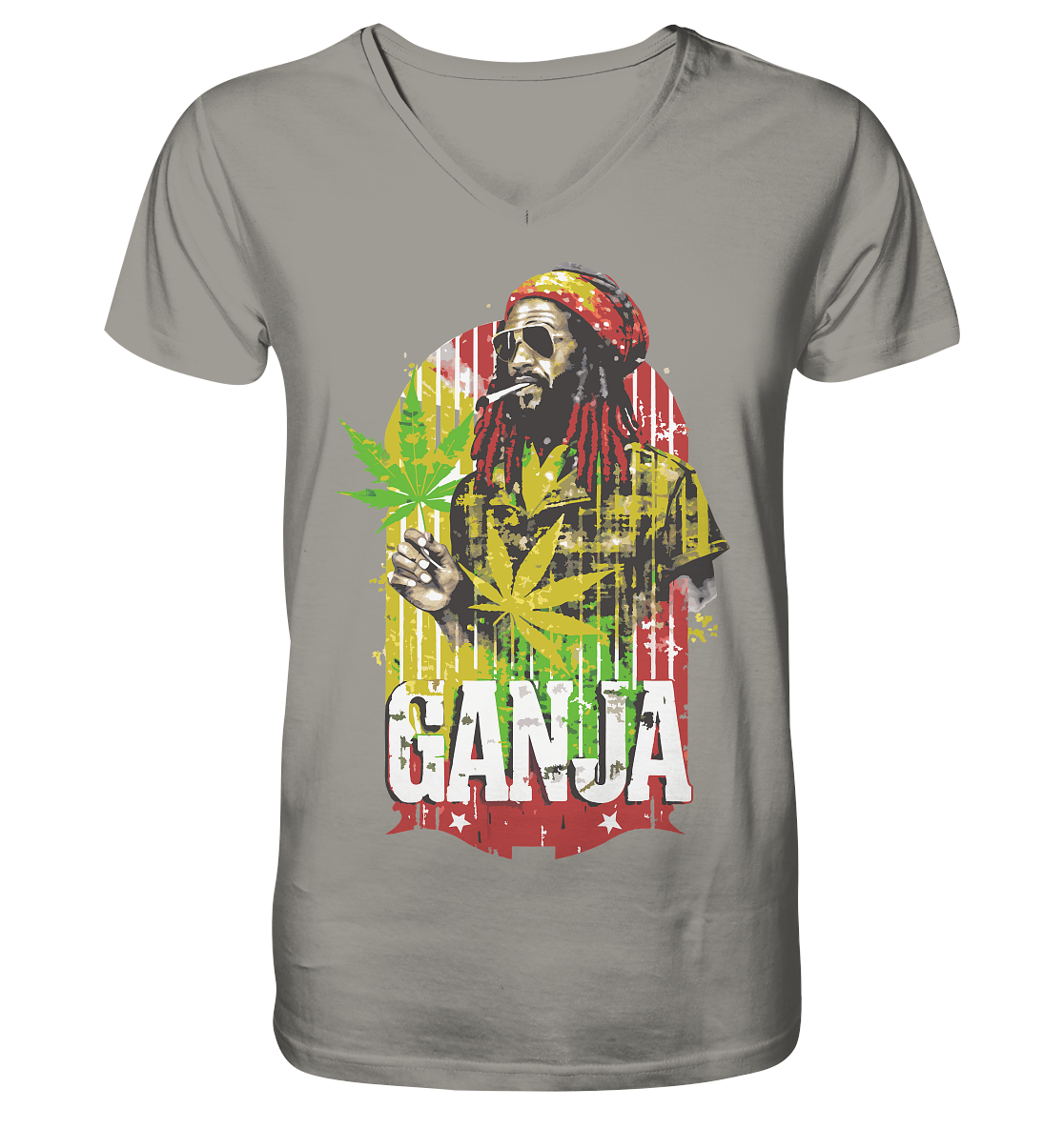 Ganja - Gentlemen V-Neck Shirt