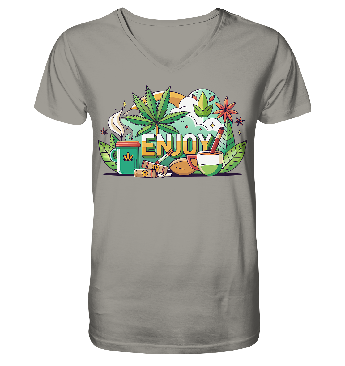 Enjoy - Gentlemen V-Neck Shirt