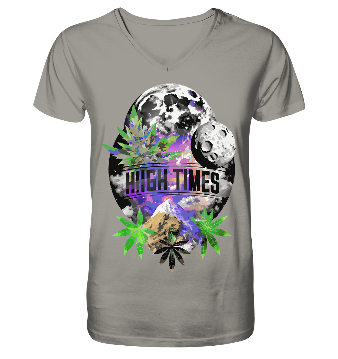 High Times Moon - Gentlemen V-Neck Shirt