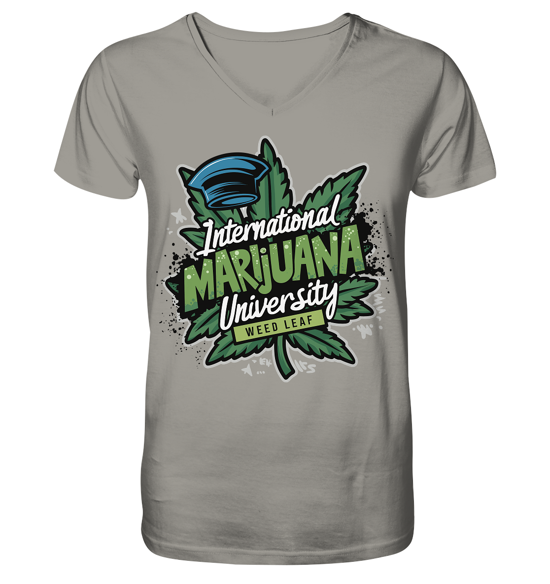 Marijuana University - Gentlemen V-Neck Shirt