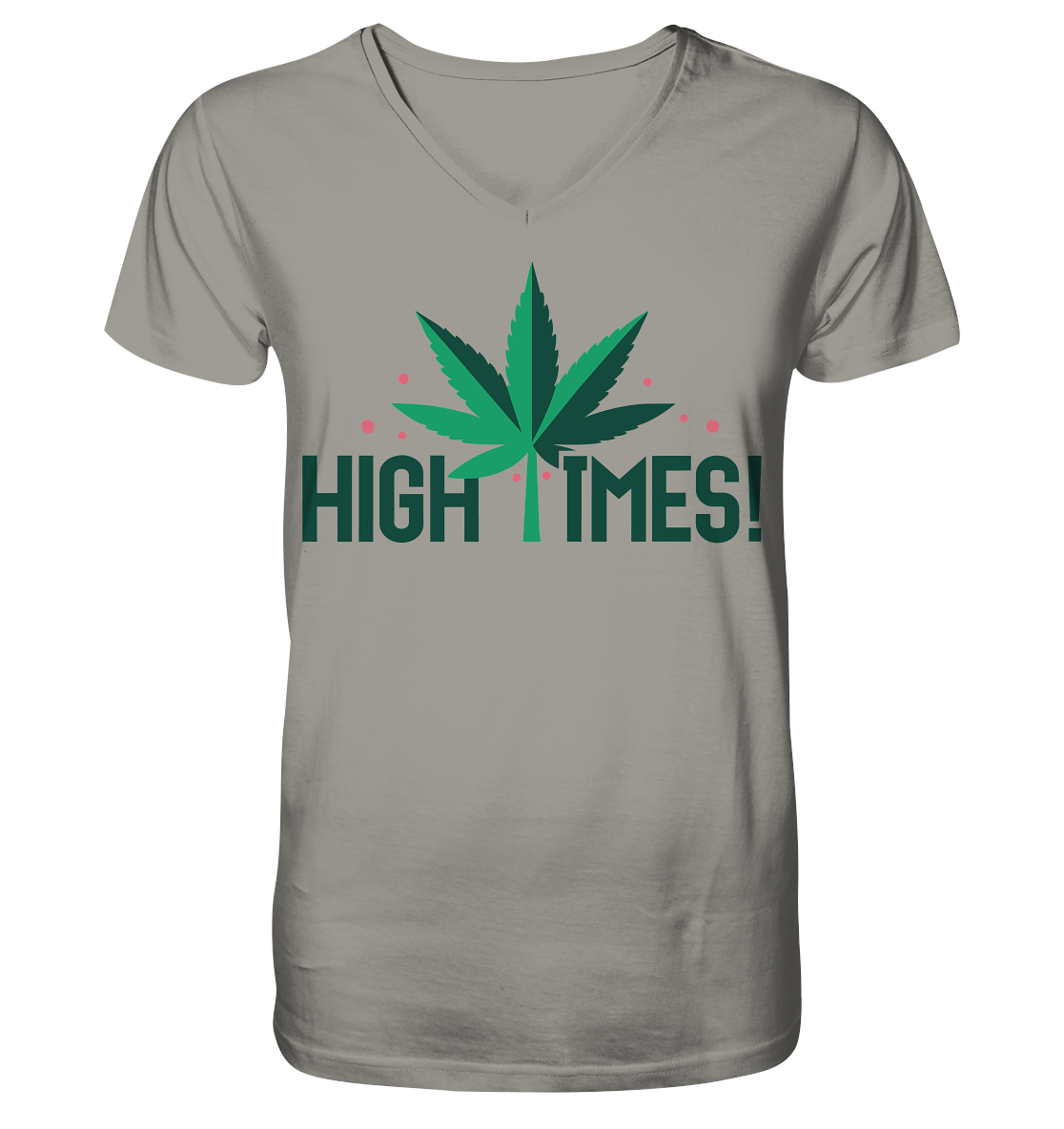 High Times Leaf - Gentlemen V-Neck Shirt