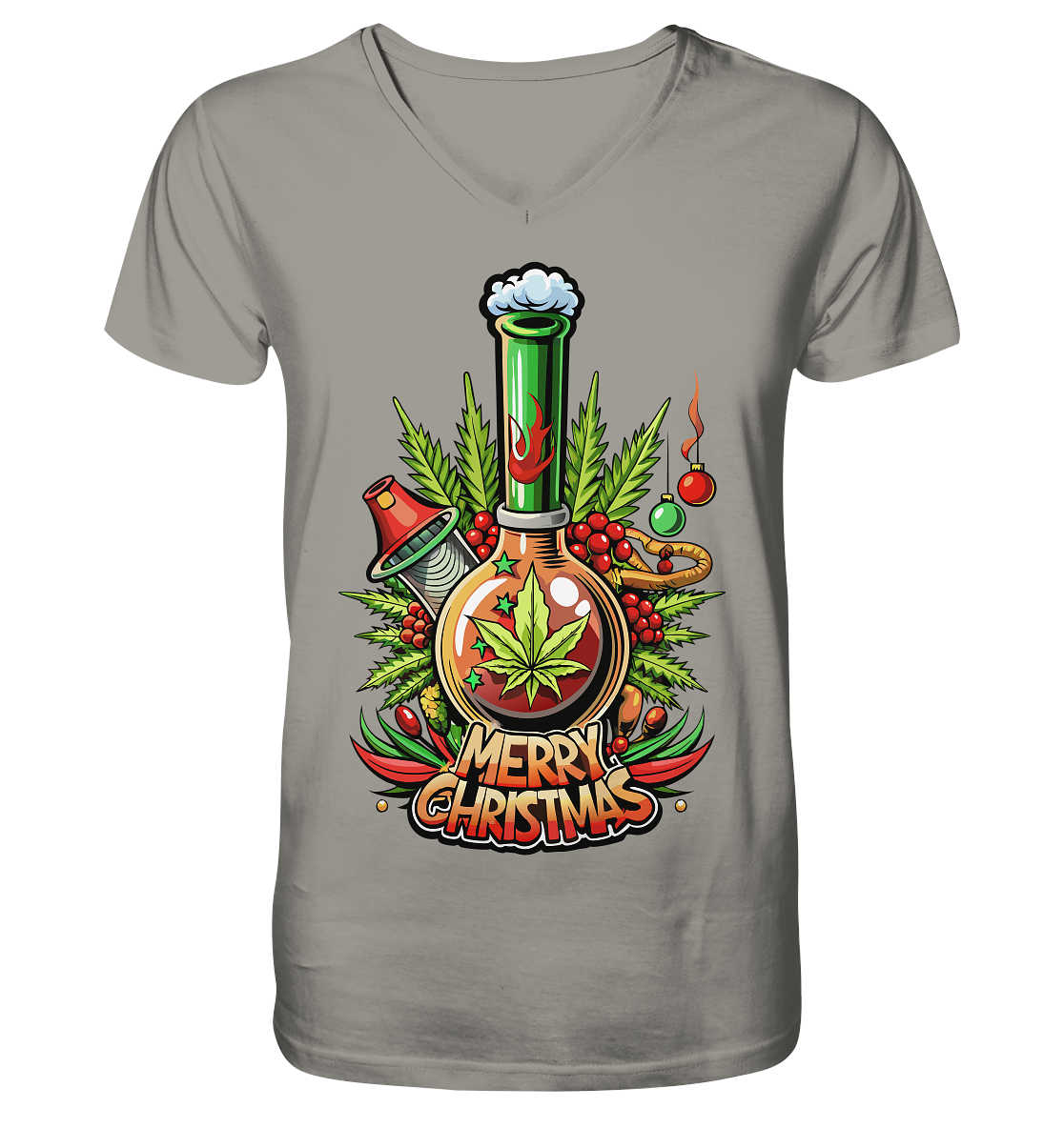 Bong Christmas - Gentlemen V-Neck Shirt