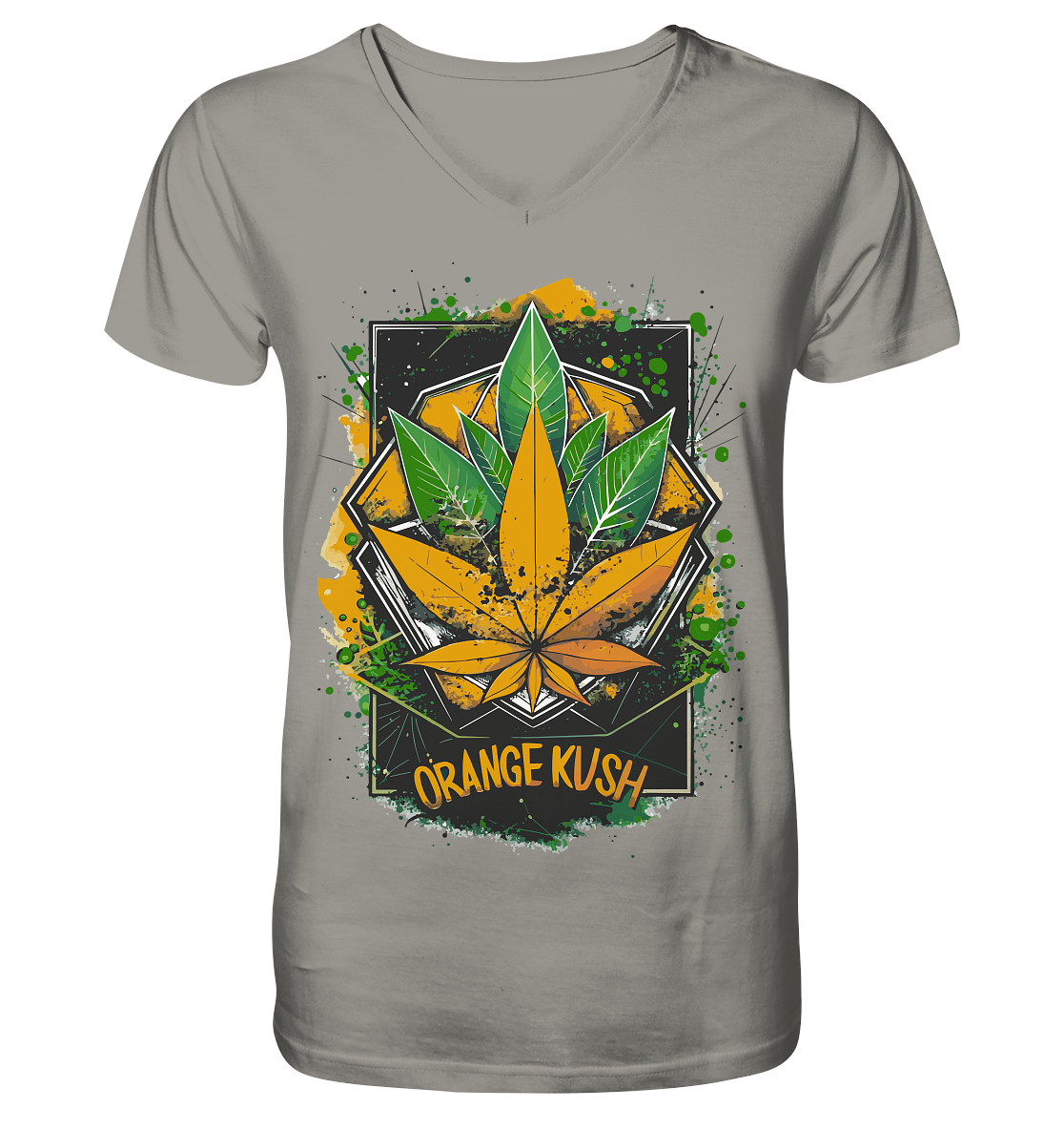 Orange Kush - Gentlemen V-Neck Shirt