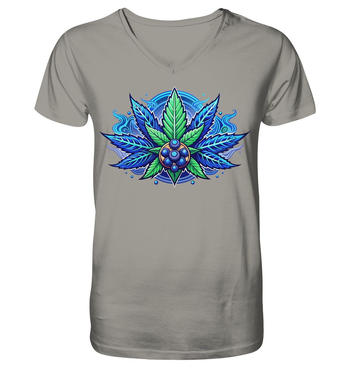 Blue Leaf - Gentlemen V-Neck Shirt