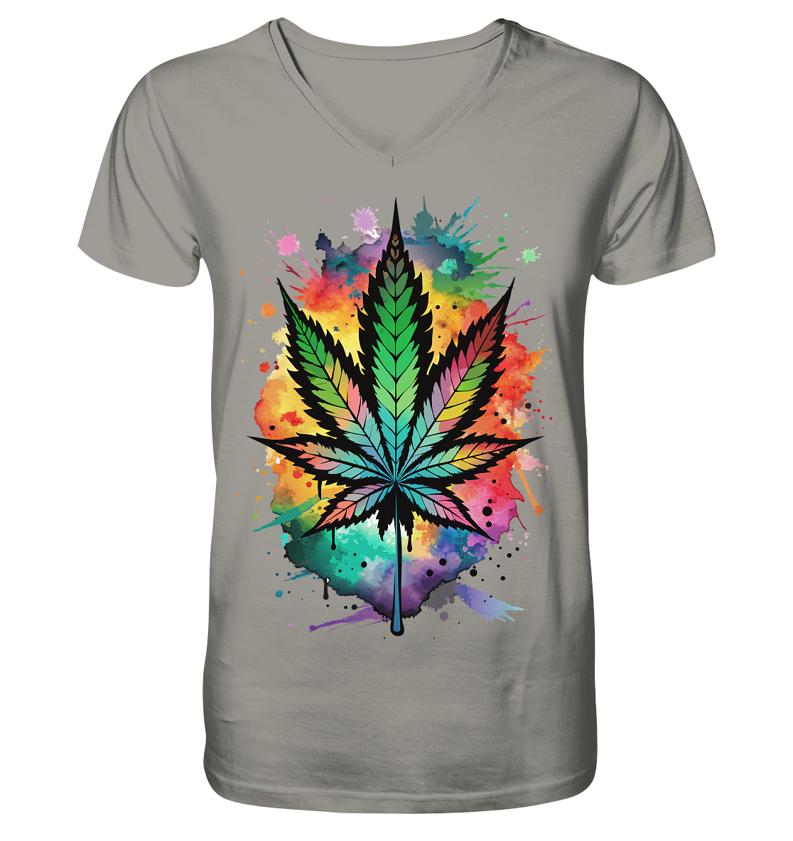 Color Leaf - Gentlemen V-Neck Shirt