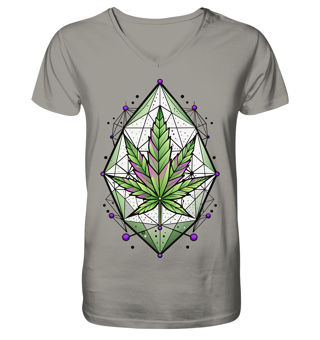 Leaf Construct - Gentlemen V-Neck Shirt