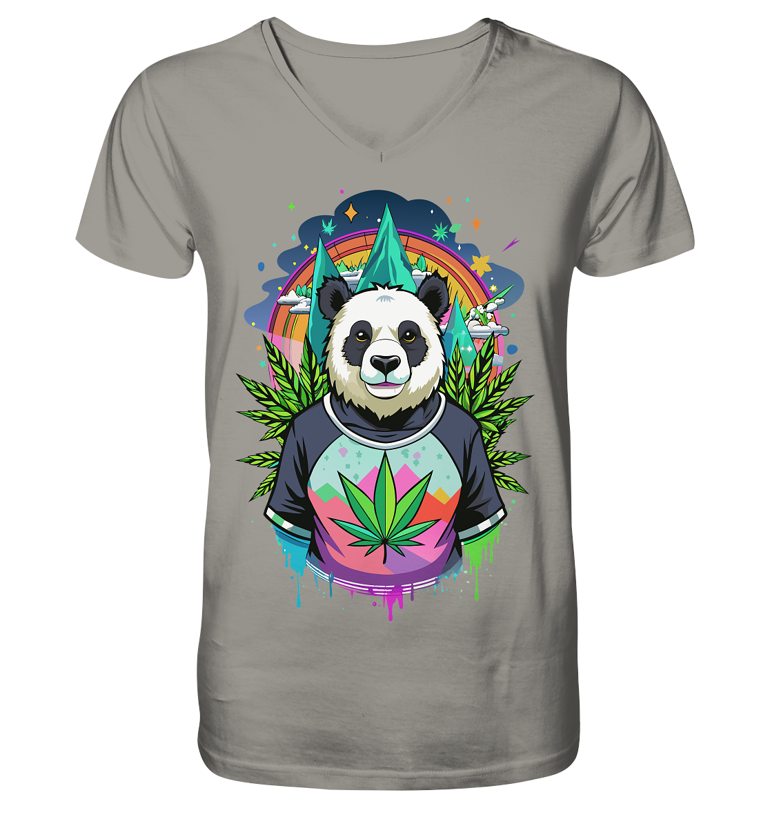 Panda Bear - Gentlemen V-Neck Shirt