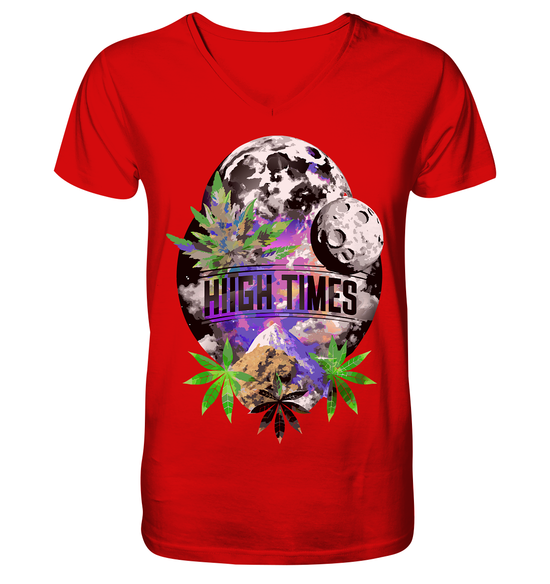 High Times Moon - Gentlemen V-Neck Shirt