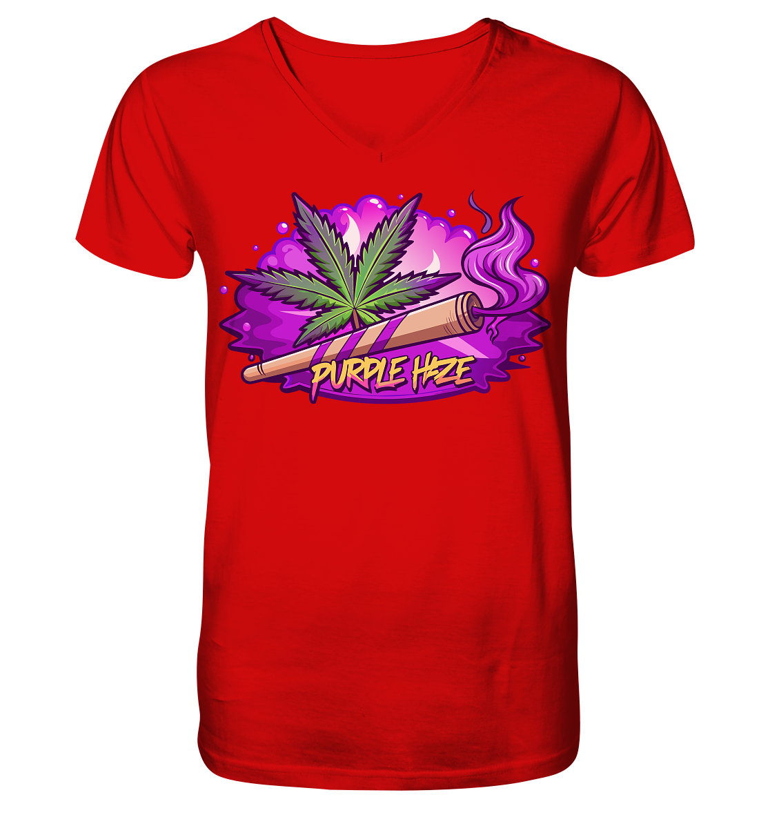 Purple Haze Joint - Gentlemen V-Neck Shirt