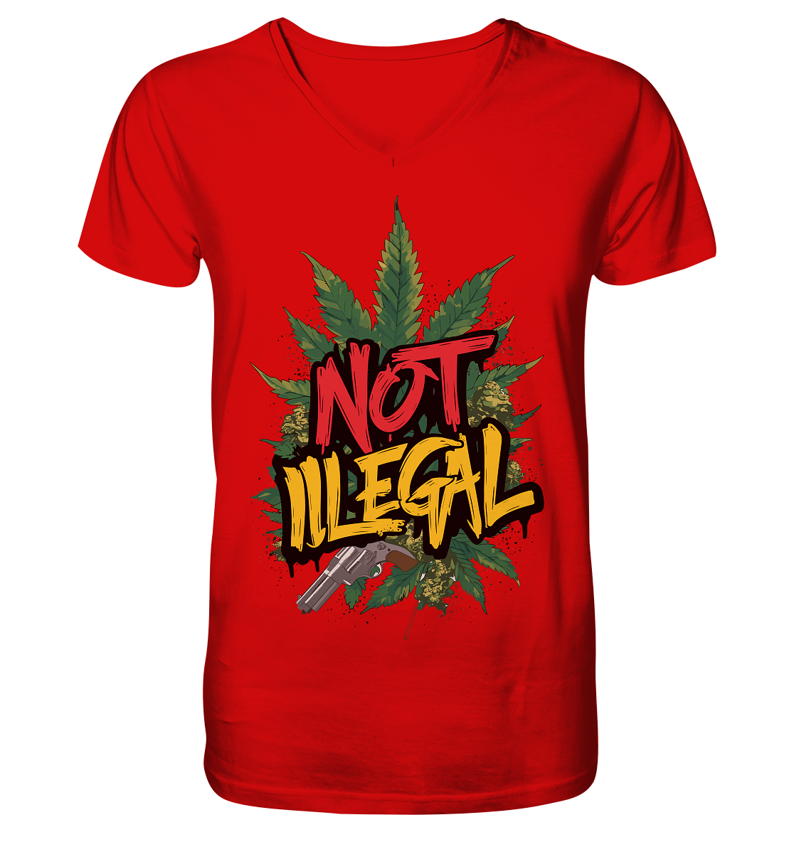 Not Illegal - Gentlemen V-Neck Shirt