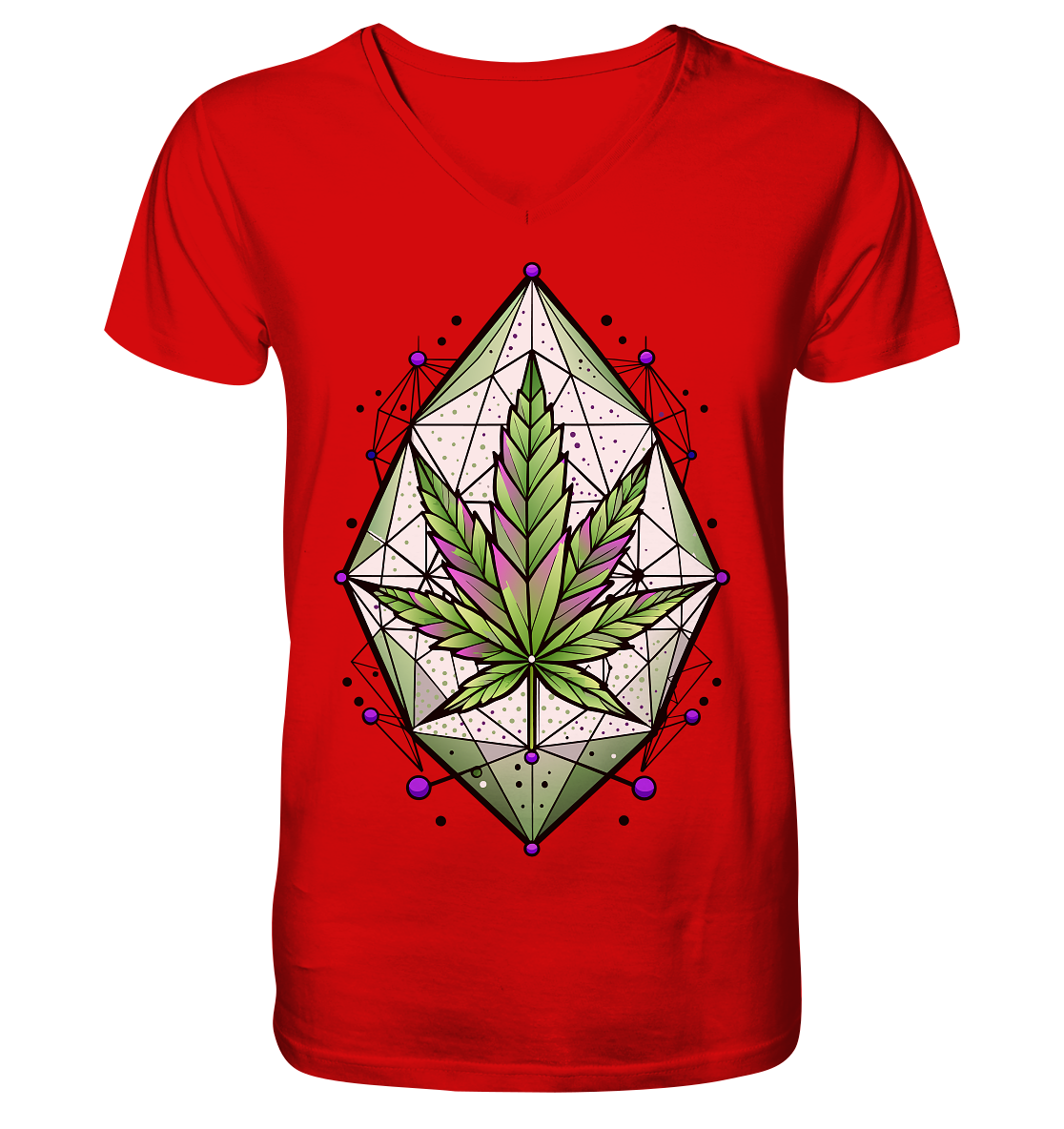 Leaf Construct - Gentlemen V-Neck Shirt