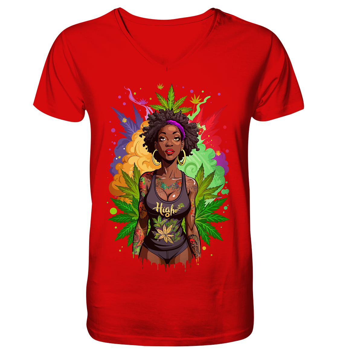 High Girl - Gentlemen V-Neck Shirt