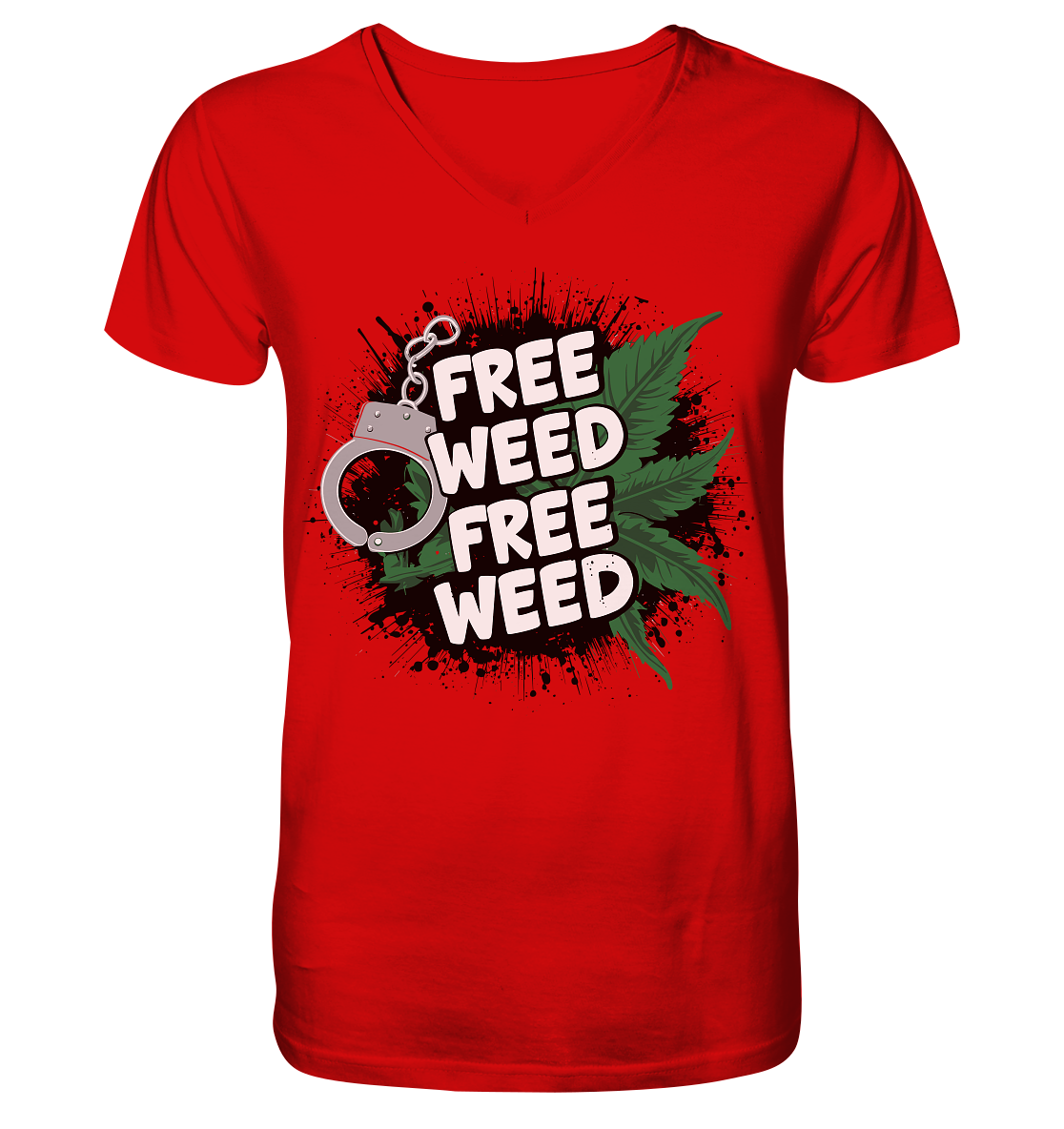 Free Weed - Gentlemen V-Neck Shirt