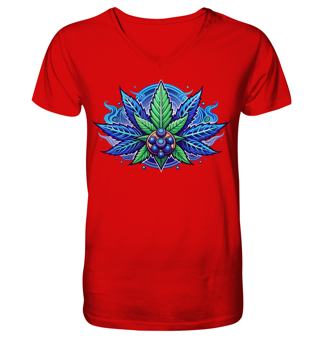 Blue Leaf - Gentlemen V-Neck Shirt