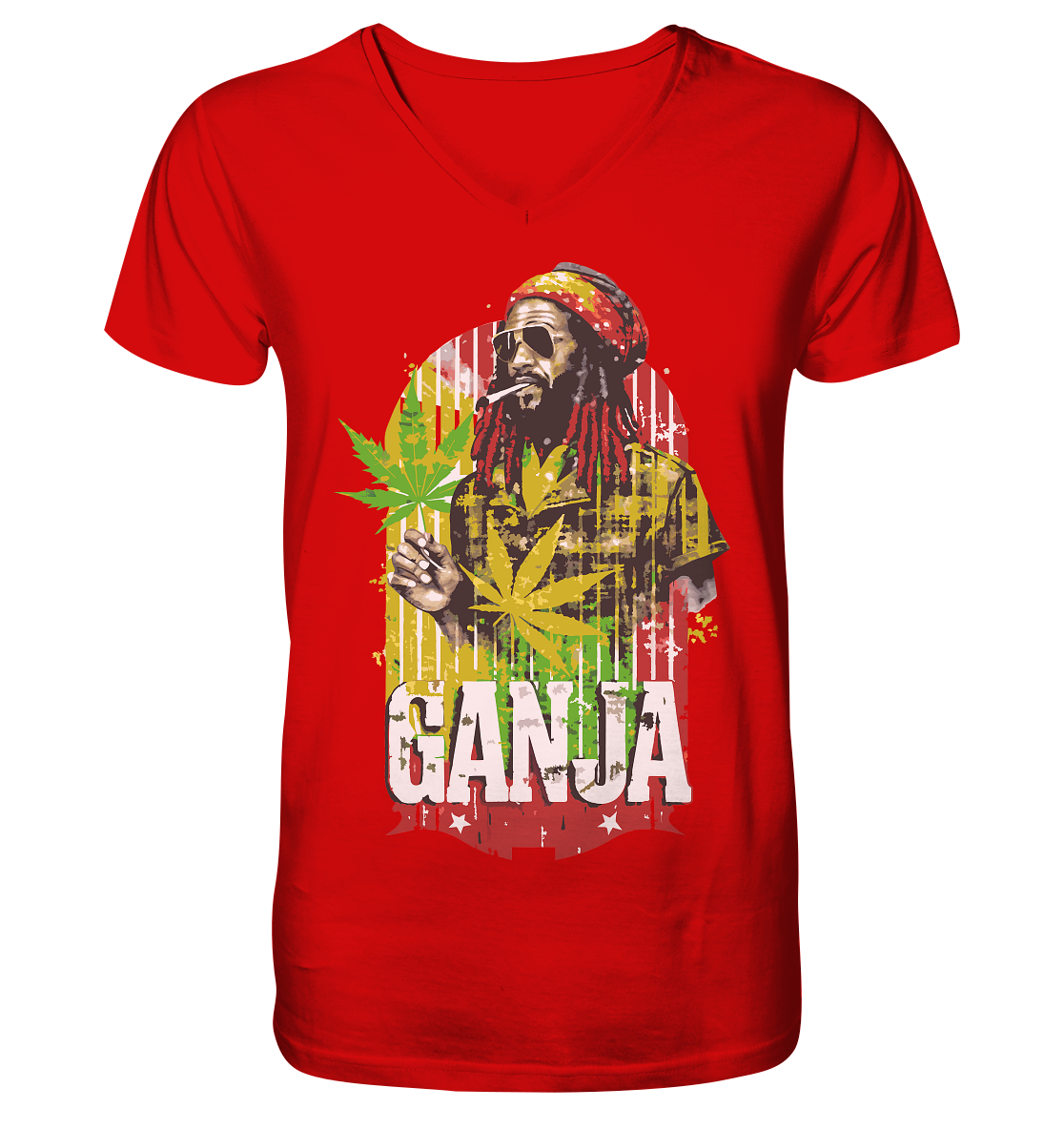 Ganja - Gentlemen V-Neck Shirt