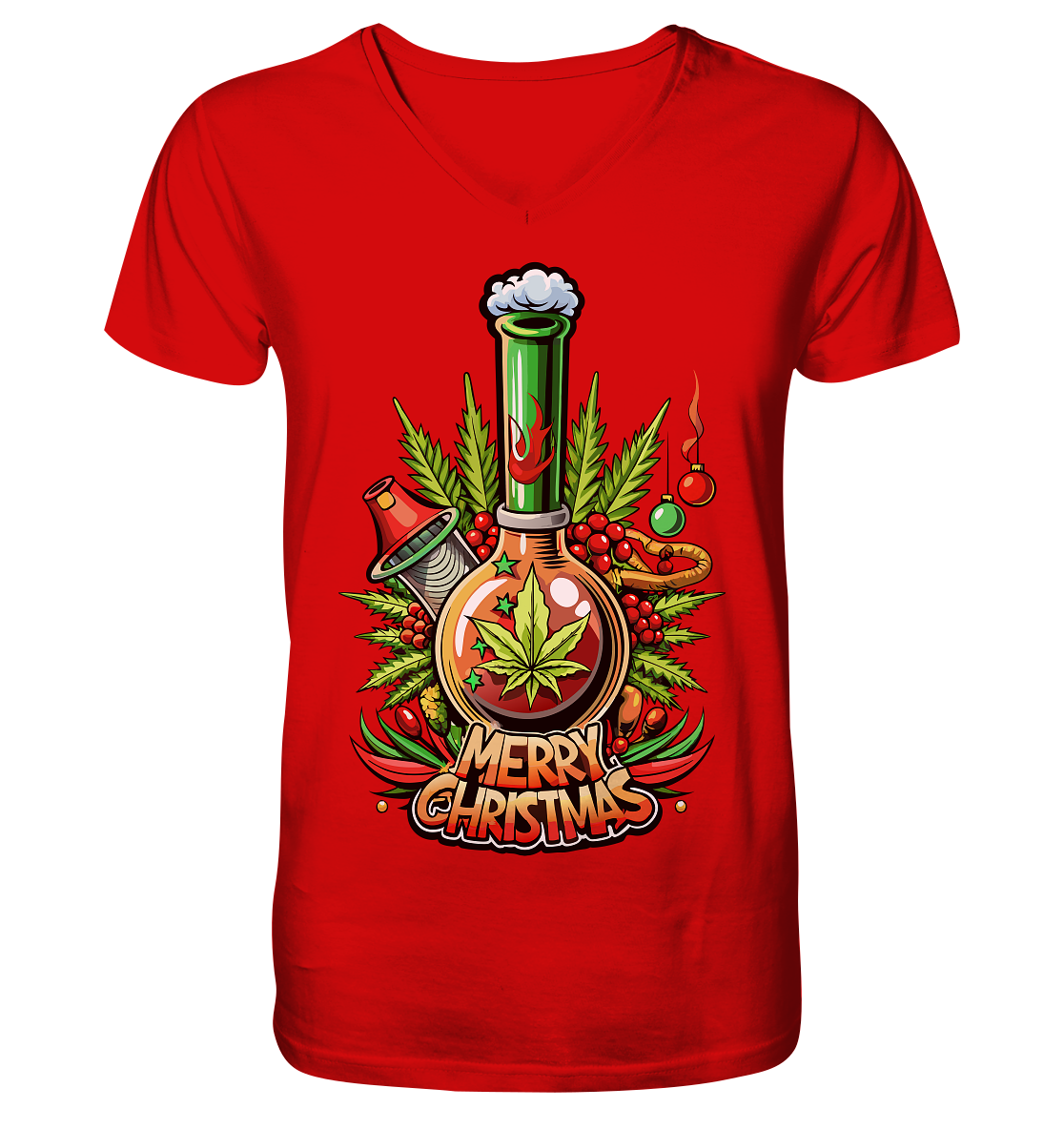 Bong Christmas - Gentlemen V-Neck Shirt