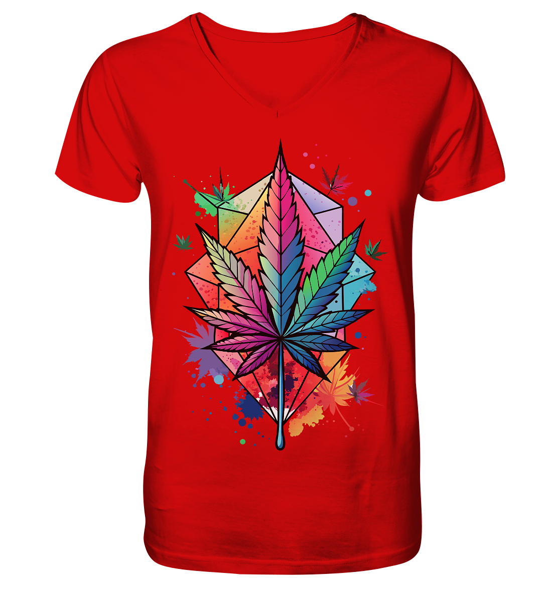 Color Leaf 2 - Gentlemen V-Neck Shirt