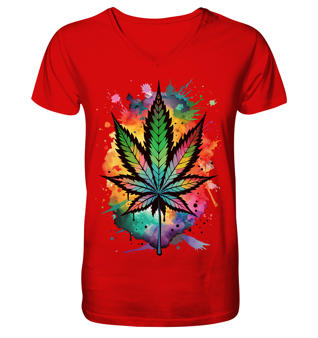 Color Leaf - Gentlemen V-Neck Shirt