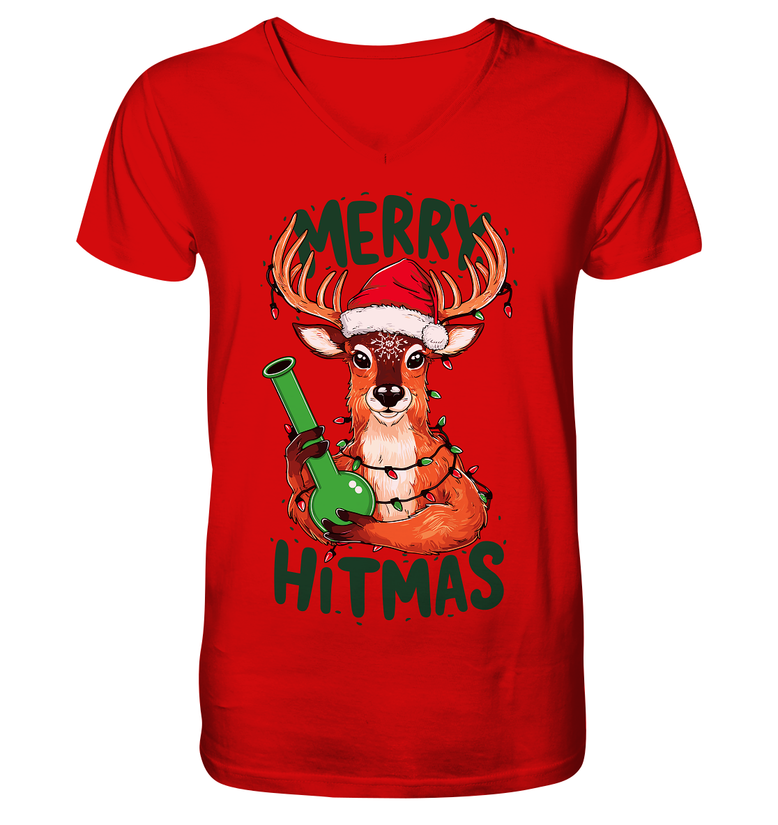 Bong Reindeer - Gentlemen V-Neck Shirt