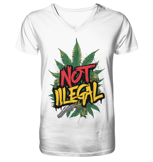 Not Illegal - Gentlemen V-Neck Shirt