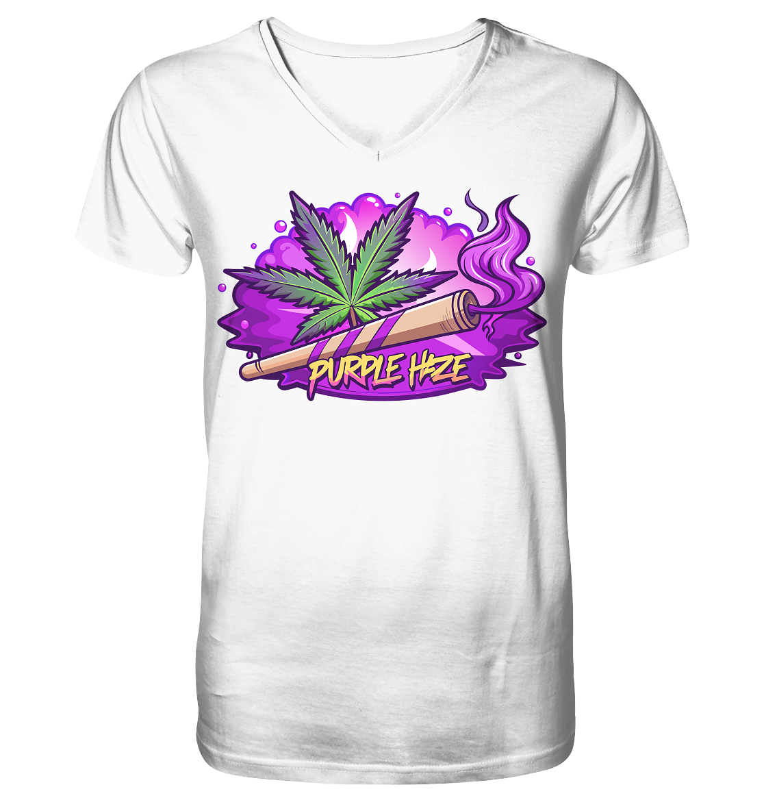 Purple Haze Joint - Gentlemen V-Neck Shirt