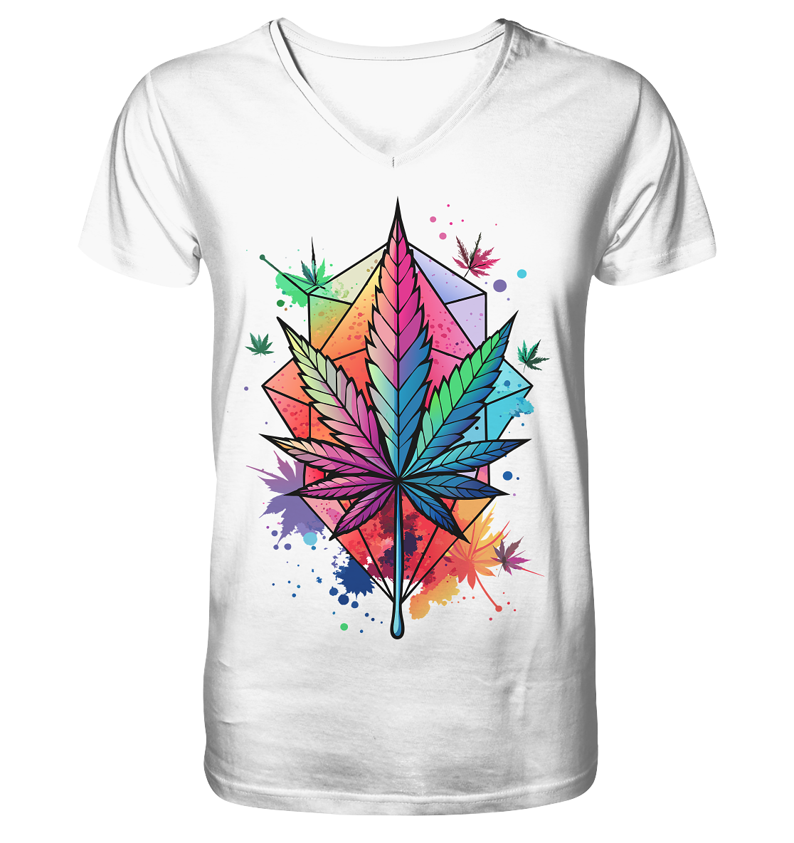 Color Leaf 2 - Gentlemen V-Neck Shirt