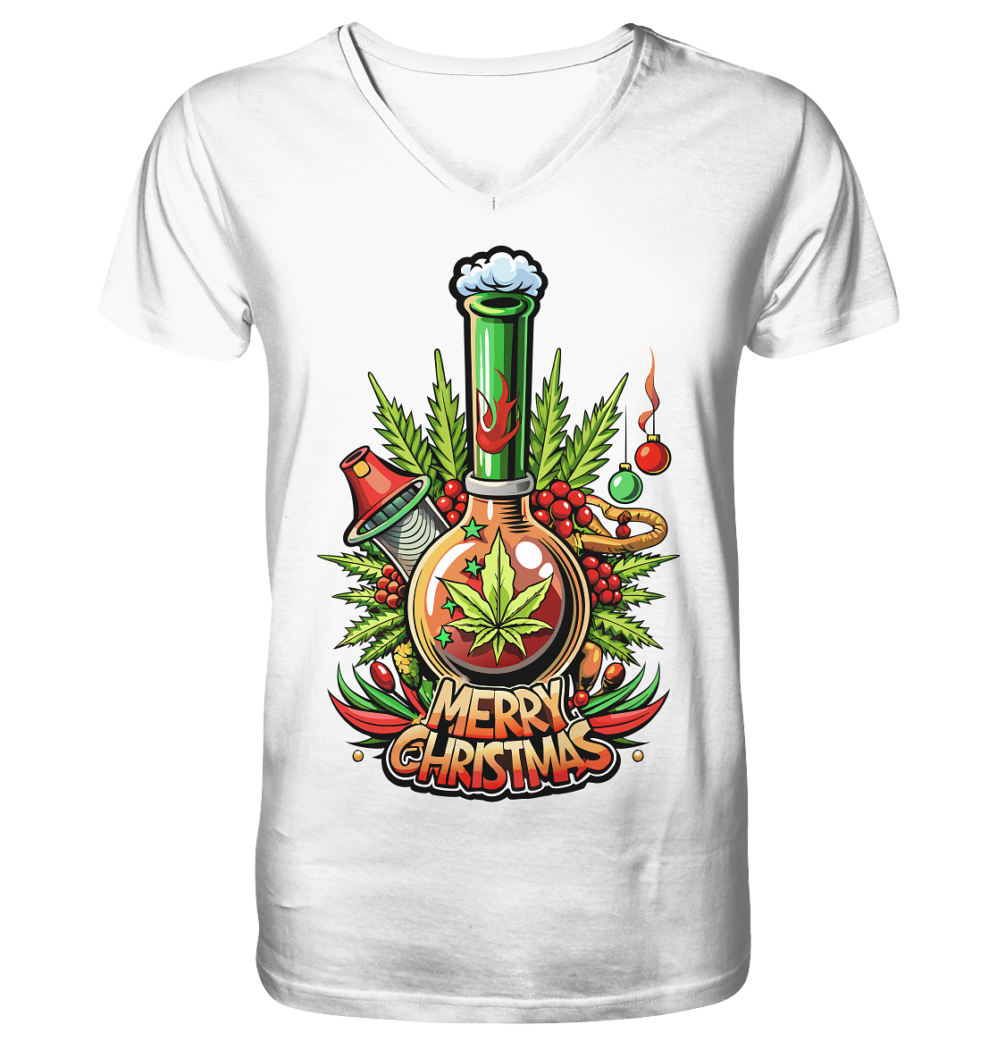 Bong Christmas - Gentlemen V-Neck Shirt