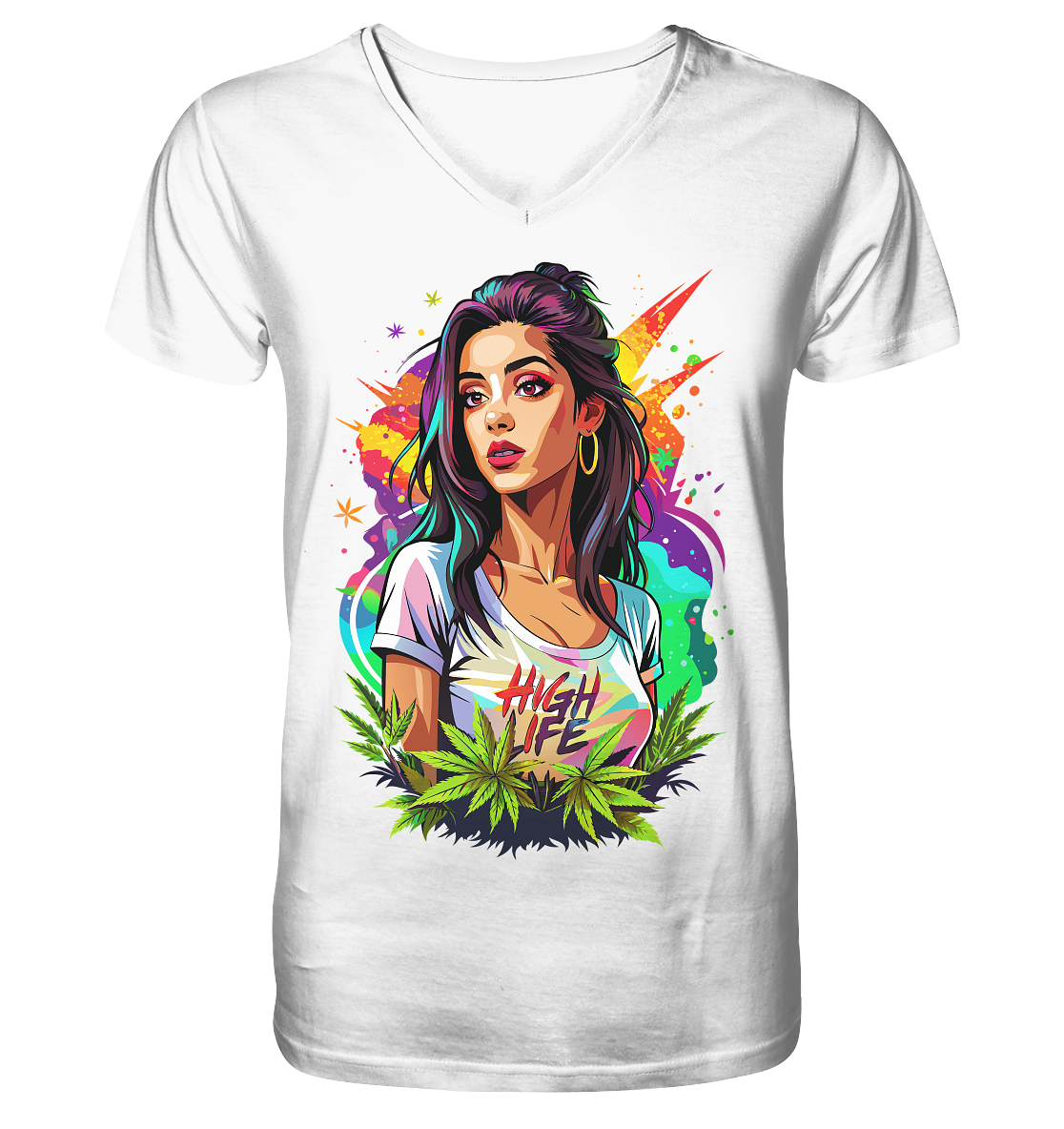 High Life - Gentlemen V-Neck Shirt
